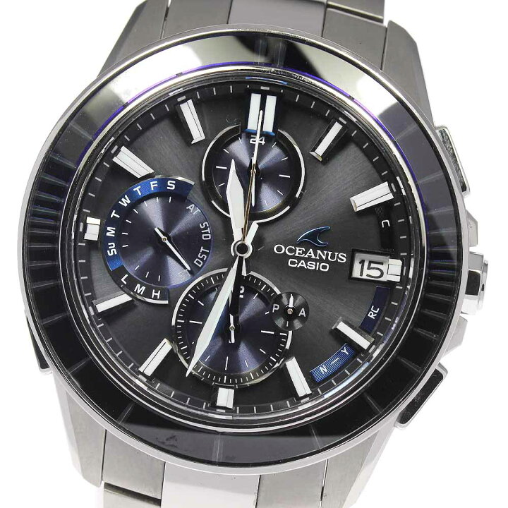 楽天市場】☆良品☆箱・保証書付き【CASIO】カシオ オシアナス マンタ  