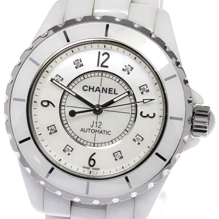 楽天市場】☆良品☆保証書付き【CHANEL】シャネル J12 白セラミック 8P  