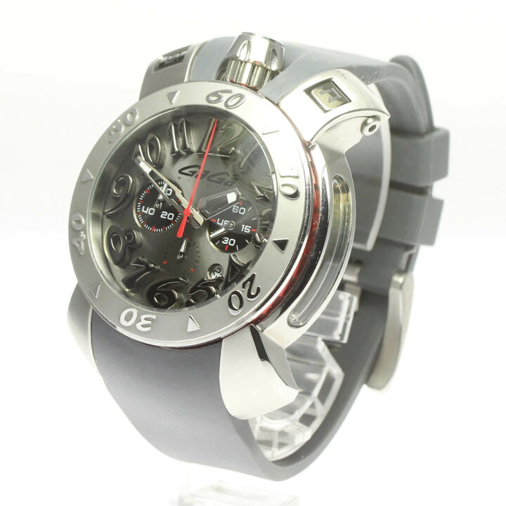 楽天市場】☆美品☆保証書付き【GaGa MILANO】ガガミラノ クロノ48MM 