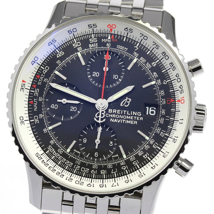 楽天市場】☆箱・保証書付き【BREITLING】ブライトリング ナビタイマー 