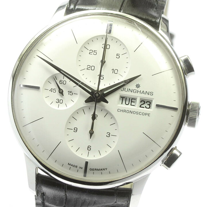 楽天市場】☆箱・保証書付き【JUNGHANS】ユンハンス マイスター クロノ  