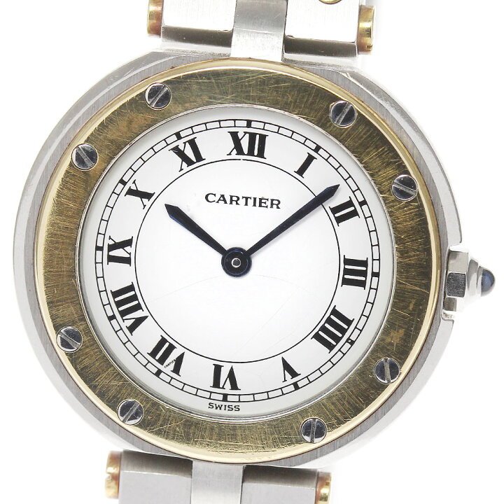 楽天市場】☆ジャンク【CARTIER】カルティエ サントスラウンドSM 