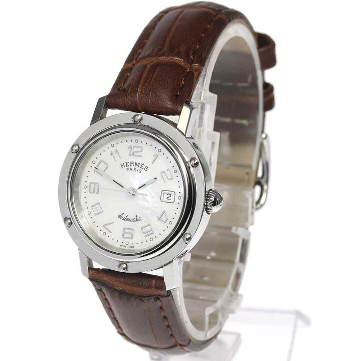 楽天市場】☆良品【HERMES】エルメス クリッパー デイト CL5.410 自動  