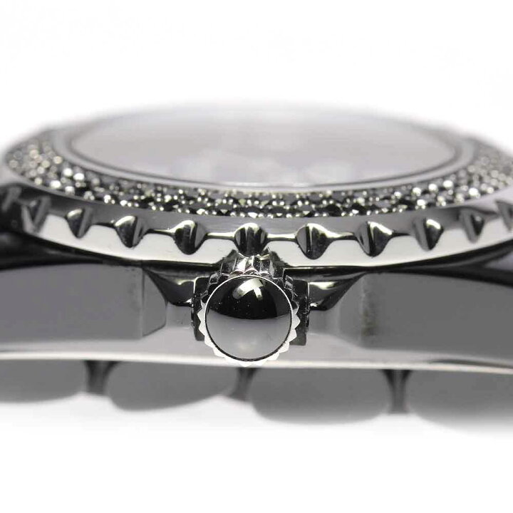 楽天市場】☆良品【CHANEL】シャネル J12 H1416 黒セラミック ブラック  