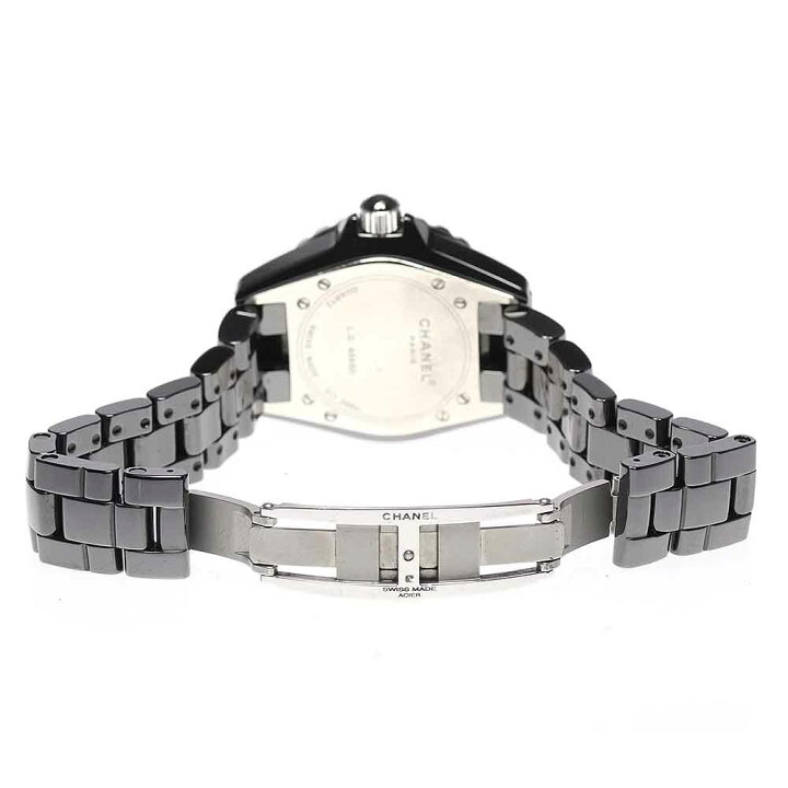楽天市場】☆良品【CHANEL】シャネル J12 H1416 黒セラミック ブラック  