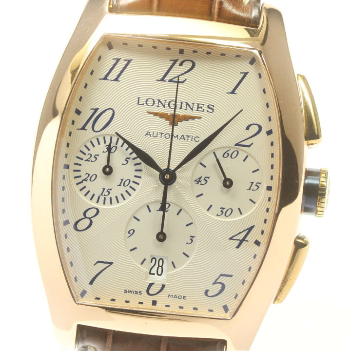 楽天市場】【LONGINES】ロンジン エヴィデンツァ クロノグラフ K18YG  