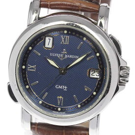 ユリス・ナルダン Ulysse Nardin 203-22 サンマルコ GMT 自動巻き メンズ _666397【ev20】【中古】