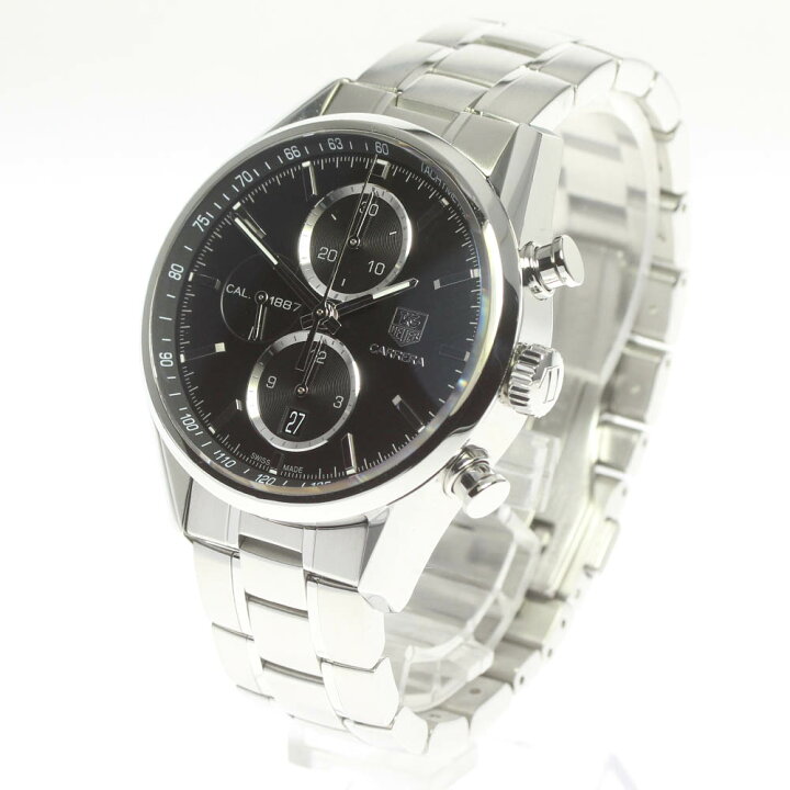 楽天市場】☆良品【TAG HEUER】タグホイヤー カレラ クロノグラフ  