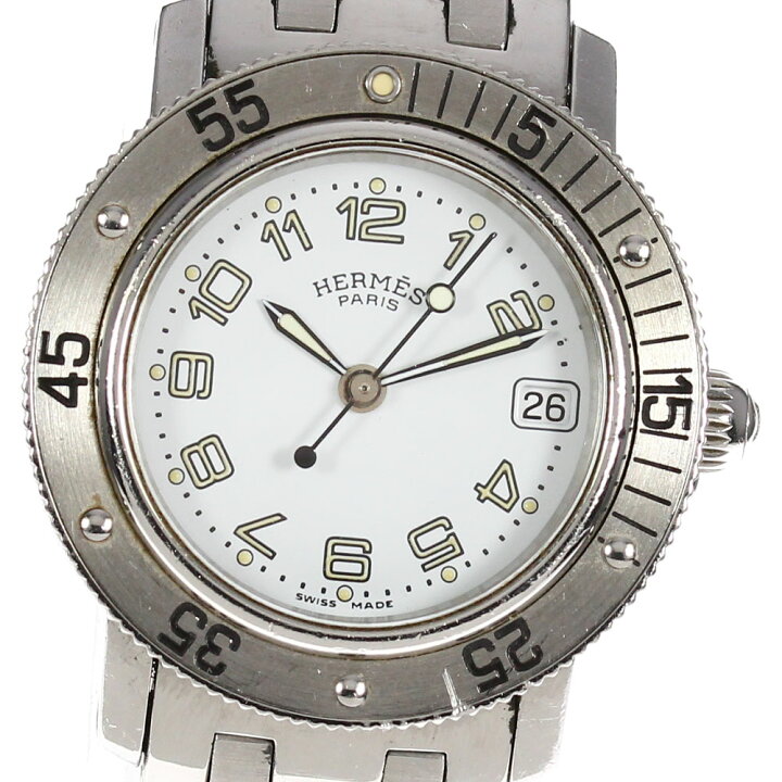 楽天市場】【HERMES】エルメス クリッパー ダイバー CL5.210 デイト  