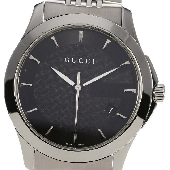 楽天市場】☆美品【GUCCI】グッチ Gタイムレス デイト 126.4 クォーツ 