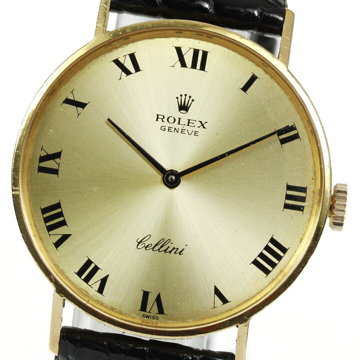 楽天市場】☆保証書付き【ROLEX】ロレックス チェリーニ K18YG cal 
