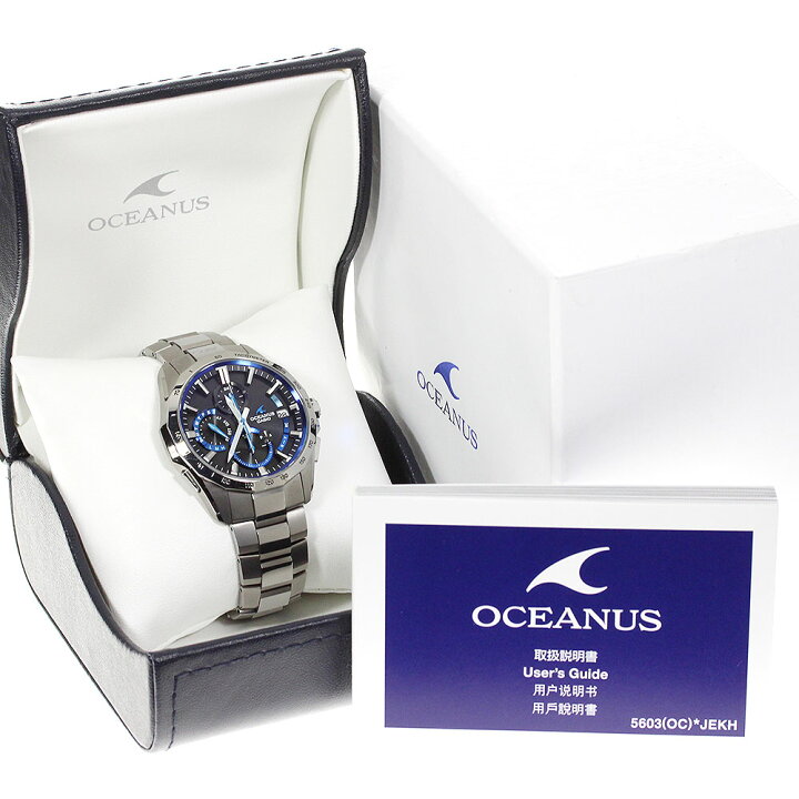 楽天市場】☆箱付き【CASIO】カシオ オシアナス マンタ OCW-S4000-1AJF  