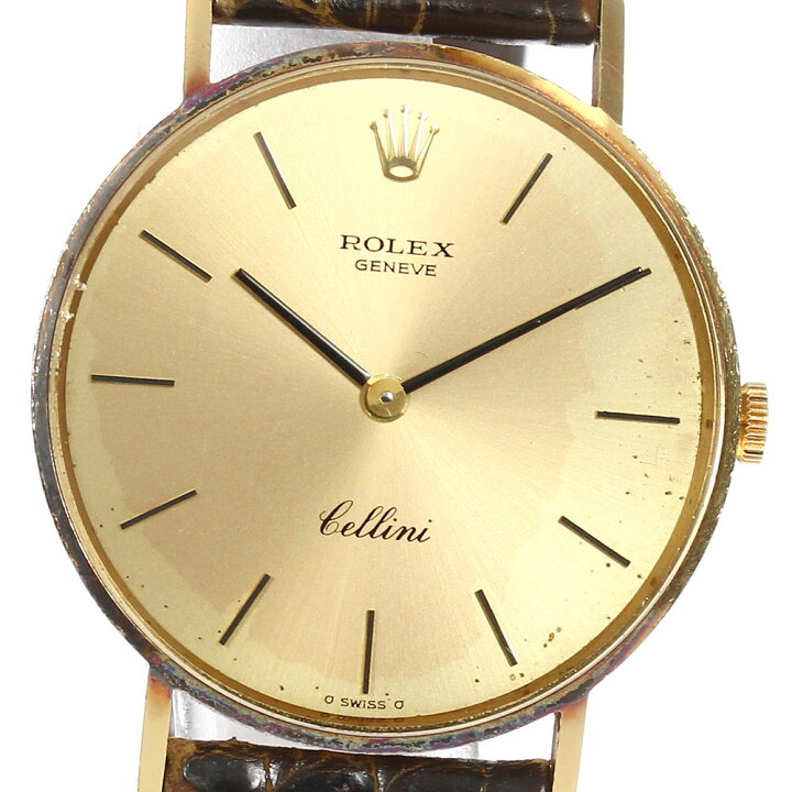 楽天市場】【ROLEX】ロレックス チェリーニ K18YG Cal.1600 3833 手  