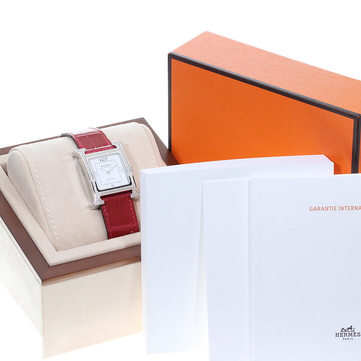 楽天市場】☆良品☆内箱・保証書付き【HERMES】エルメス Hウォッチ  