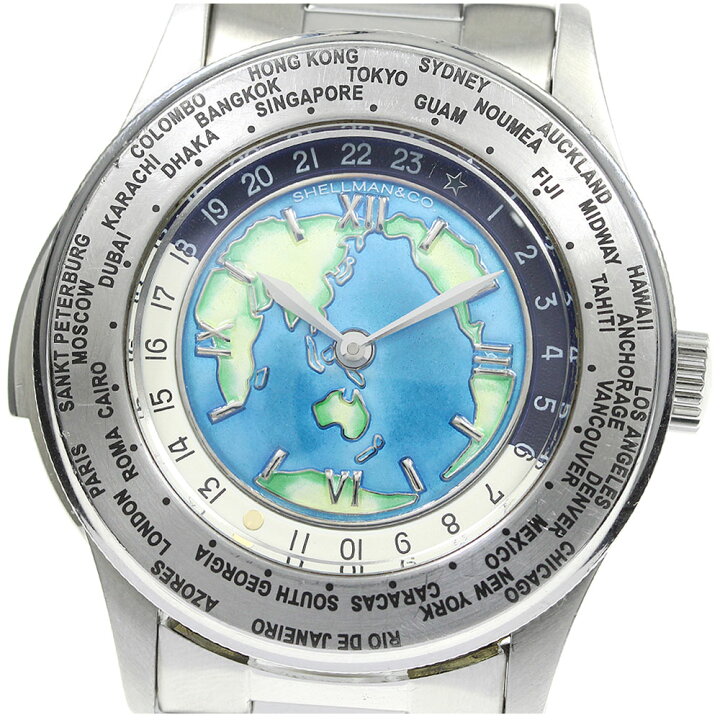 楽天市場】☆保証書付き【Shellman】シェルマン ワールドタイム  