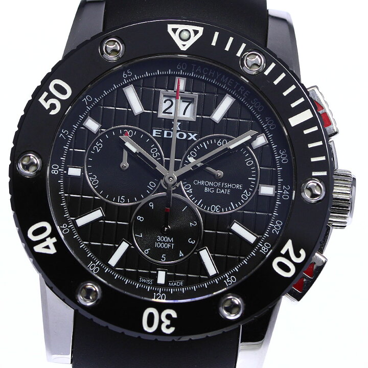 楽天市場】☆箱付き【EDOX】エドックス クラスワン クロノオフショア 