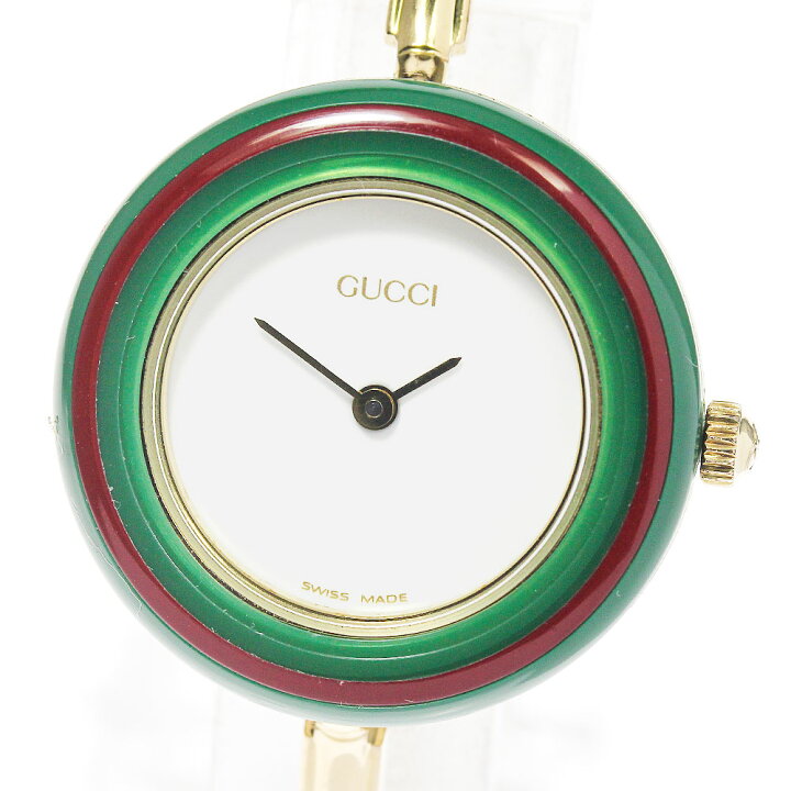 楽天市場】☆箱・保証書付き【GUCCI】グッチ チェンジベゼル クォーツ GUCCI クォーツ腕時計 チェンジベゼル 保証書付き