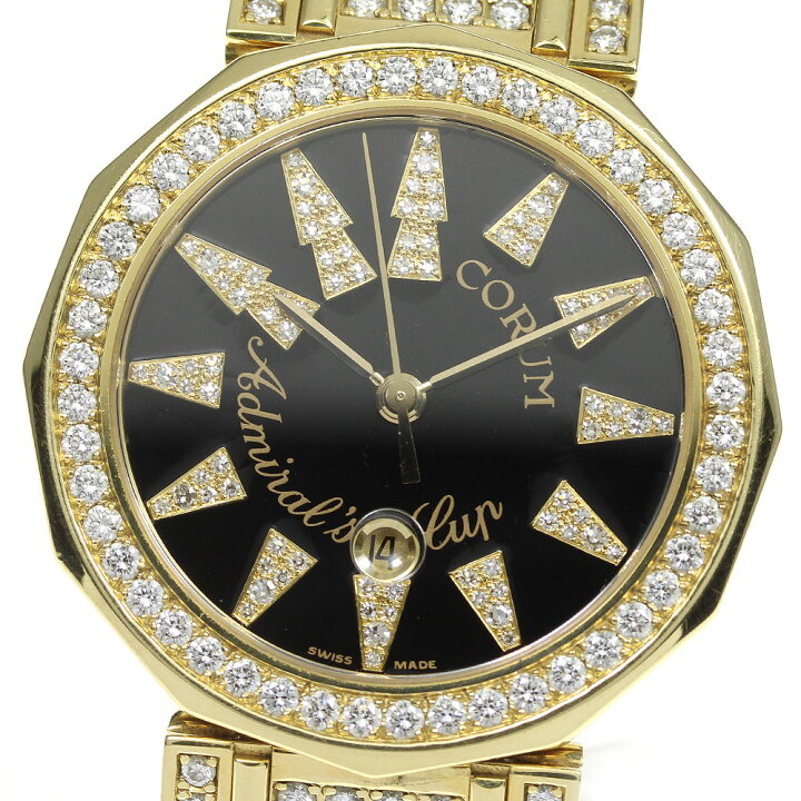楽天市場】☆良品【CORUM】コルム アドミラルズカップ K18YG ダイヤ 
