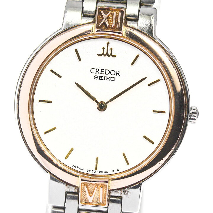 楽天市場】☆良品【SEIKO】セイコー クレドール 2F70-0650 クォーツ  