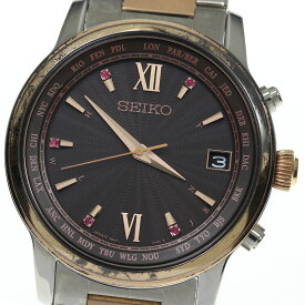 ★箱・保証書付き【SEIKO】セイコー ブライツ 800本限定 ルビー SAGZ100/7B27-0AK0 ソーラー電波 メンズ_699109【ev20】【中古】