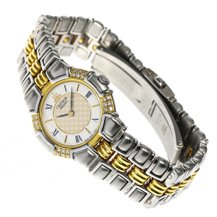 楽天市場】【SEIKO】セイコー クレドール エントラータ ダイヤ YG  