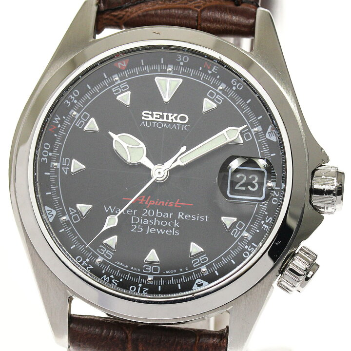 楽天市場】【SEIKO】セイコー アルピニスト デイト 4S15-6000/SCVF005  