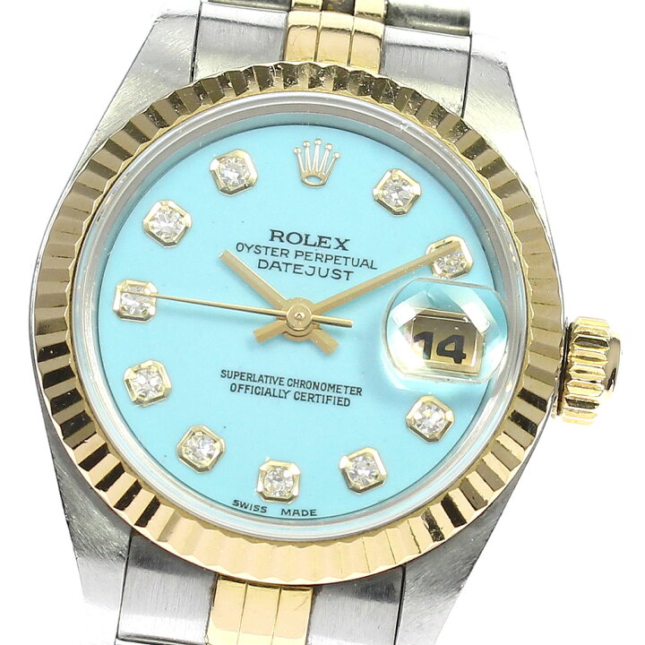 楽天市場】【ROLEX】ロレックス デイトジャスト T番 10Pダイヤ 69173G  