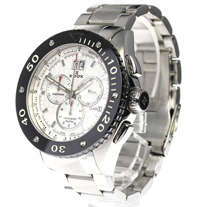 楽天市場】☆良品☆内箱付き【EDOX】エドックス クラスワン クロノ 