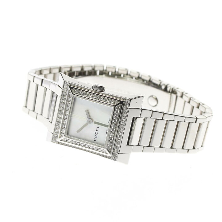 楽天市場】☆良品【GUCCI】グッチ スクエア ダイヤベゼル 111L  