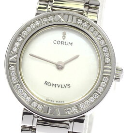 ☆良品【CORUM】コルム ロムルス ダイヤベゼル 165.128.47 V459 クォーツ レディース_708456【ev20】【中古】