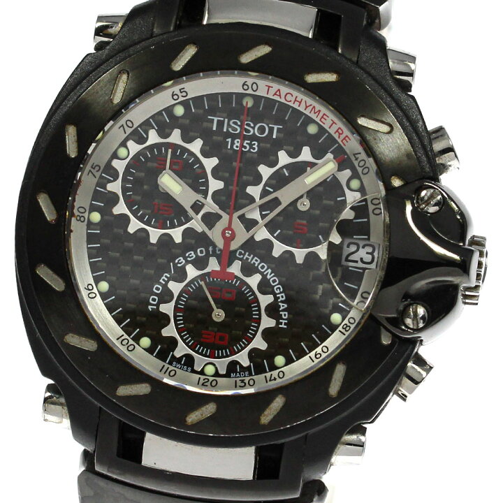 楽天市場】☆良品【TISSOT】ティソ T-RACE クロノグラフ T011417A 