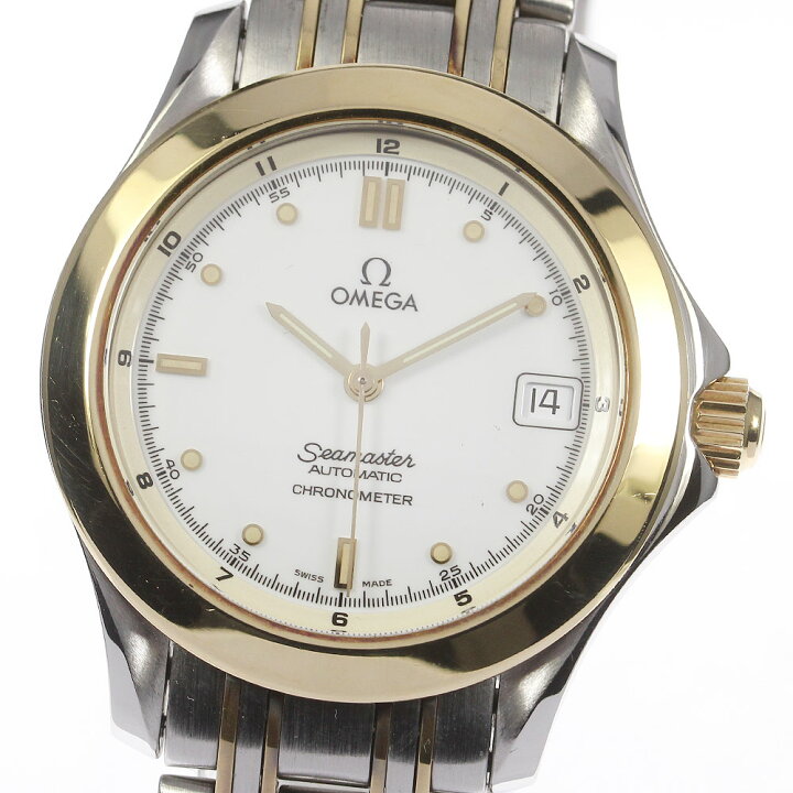 楽天市場】☆良品【OMEGA】オメガ シーマスター120 デイト YGコンビ 
