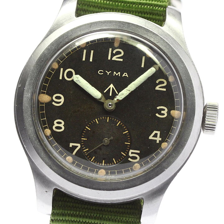 楽天市場】【CYMA】シーマ ミリタリーウォッチ 手巻き メンズ_709513 