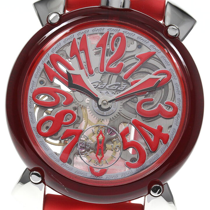 楽天市場】【GaGa MILANO】ガガミラノ マヌアーレ48MM スケルトン 
