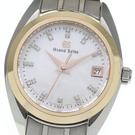 ★保証書付き【SEIKO】セイコー グランドセイコー デイト 11Pダイヤ STGF316/4J52-0AG0 クォーツ レディース_715441【ev20】【中古】