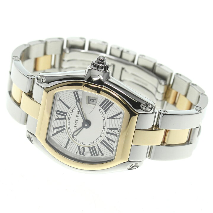 楽天市場】☆良品【CARTIER】カルティエ ロードスターSM コンビ デイト  
