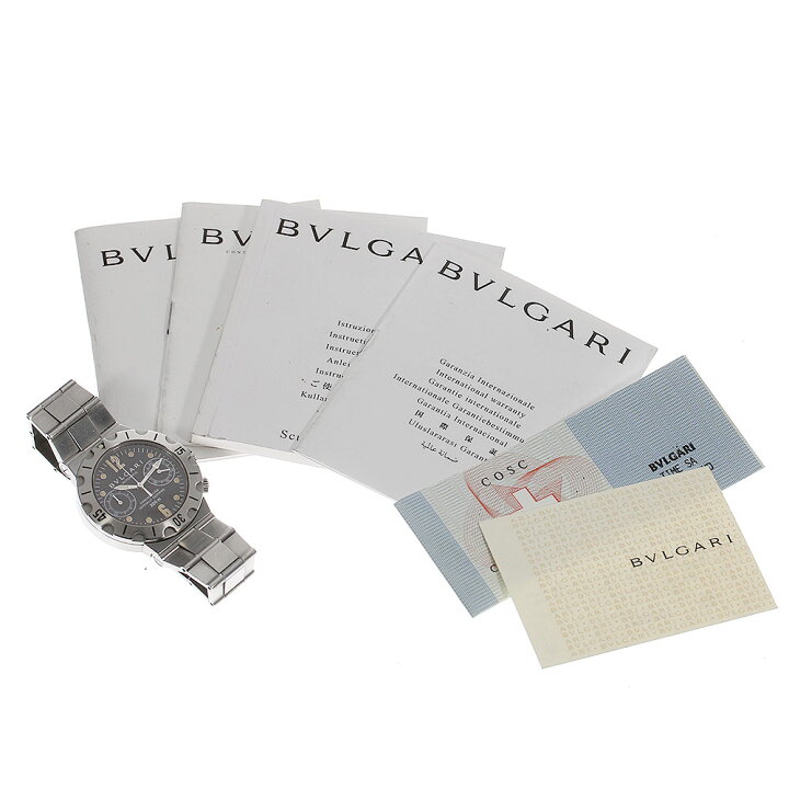 楽天市場】☆保証書付き【BVLGARI】ブルガリ ディアゴノ スクーバ  