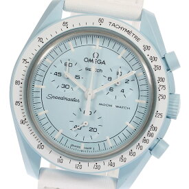 ☆良品★箱・保証書付き【Swatch】スウォッチ OMEGA×Swatch MISSION TO URANUS SO33L100 クォーツ メンズ_717824【中古】