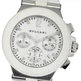 【BVLGARI】ブルガリ ディアゴノ デイト クロノグラフ DG40SCH 自動巻き メンズ_716769【ev20】【中古】