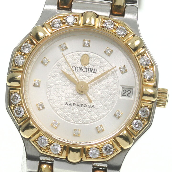 楽天市場】【Concord】コンコルド サラトガ デイト ベゼルダイヤ  