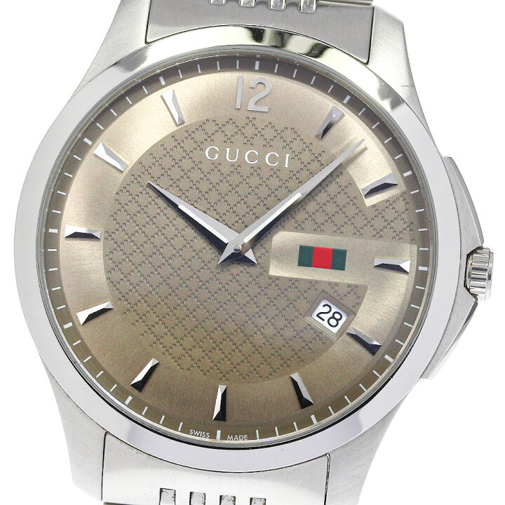 楽天市場】☆美品☆箱・保証書付き【GUCCI】グッチ Gタイムレス 