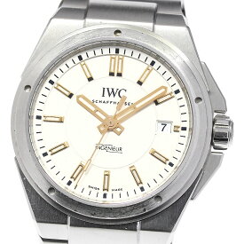 ★保証書付き【IWC SCHAFFHAUSEN】IWC インヂュニア デイト IW323906 自動巻き メンズ_716740【63】【中古】