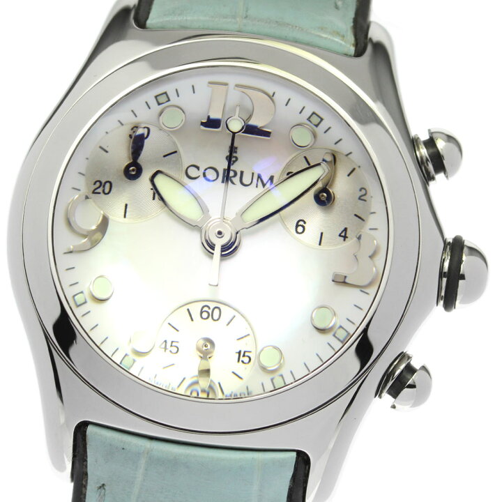 楽天市場】☆良品【CORUM】コルム バブル デイト クロノグラフ 196.250  