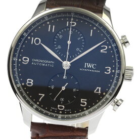 ☆良品 【IWC SCHAFFHAUSEN】IWC ポルトギーゼ クロノグラフ IW371609 自動巻き メンズ_720156【中古】