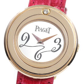 ピアジェ PIAGET P10402 ポセション K18PG 1Pダイヤ クォーツ レディース 良品 _720646【ev20】【中古】