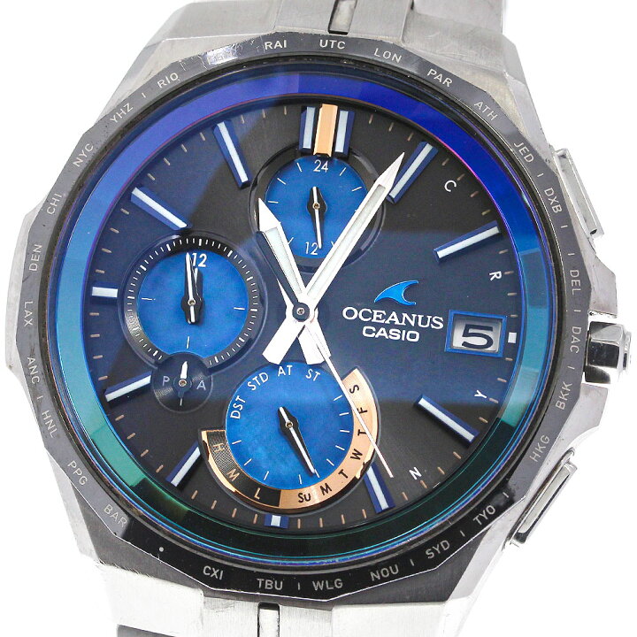 楽天市場】☆箱・保証書付き【CASIO】カシオ オシアナス マンタ OCW 