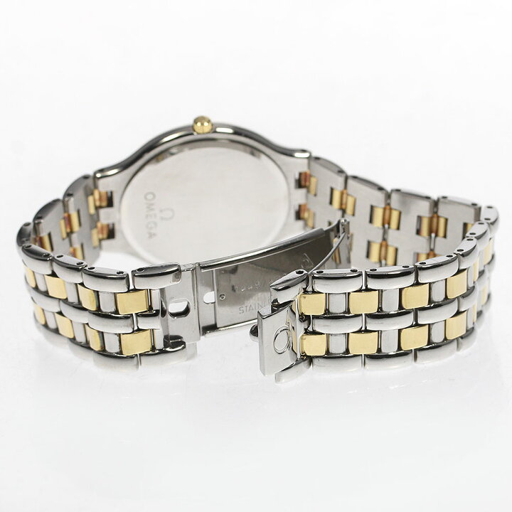 オメガ OMEGA デビル デイト YGベゼル クォーツ レディース _896816  