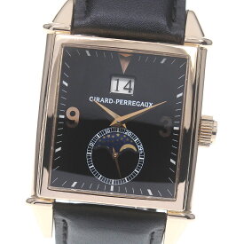 ☆訳あり 【GIRARD-PERREGAUX】ジラール・ペルゴ ヴィンテージ1945 K18PG ムーンフェイズ ref.2580 自動巻き メンズ_694670 【232】【中古】