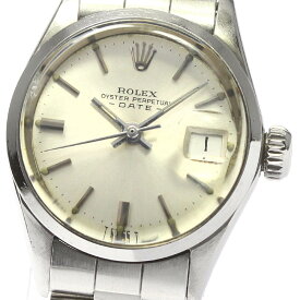 ☆訳あり ★保証書付き【ROLEX】ロレックス オイスター パーペチュアル デイト cal.1161 Ref.6516 自動巻き レディース_702138【ev20】【中古】