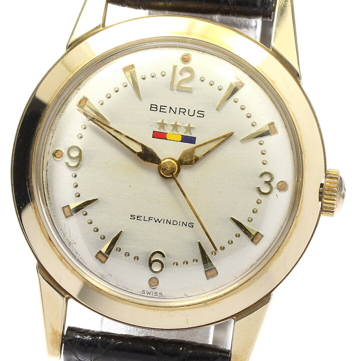 楽天市場】【BENRUS】ベンラス K14YG ヴィンテージ Cal.無し 自動巻き  